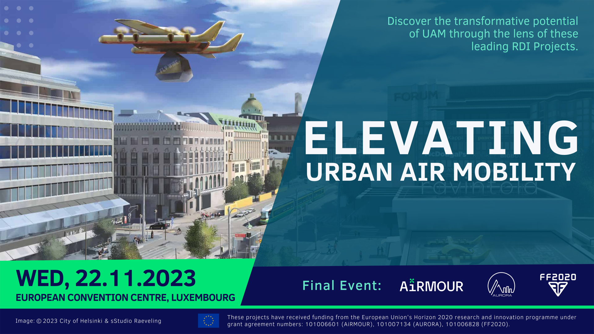 FF2020, AiRMOUR and AURORA Final Conference - Elevating Urban Air Mobility - b2